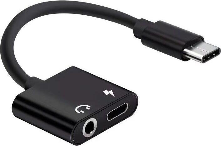 Produktbild JTI USB-C-Adapter/Splitter USB-C- und AUX-Anschluss (USB Typ C)