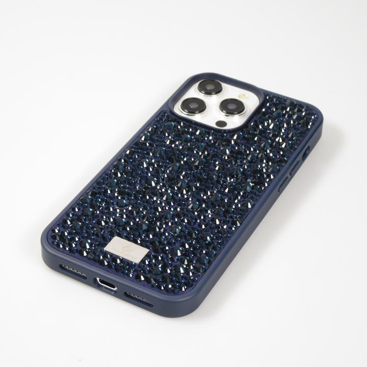 Produktbild PhoneLook Hülle Glitzer Diamant The Bling World Dunkelblau (Apple iPhone 15 Pro Max)