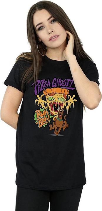 Immagine prodotto Scooby Doo Maglietta da donna/ragazzo Pizza Ghost Cotton Boyfriend (L)