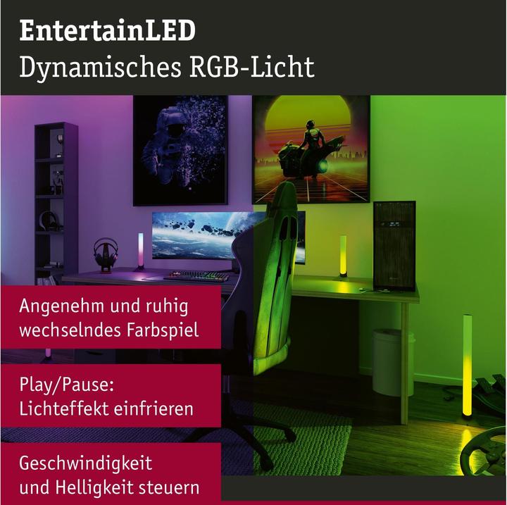 Image du produit Paulmann Bâtons lumineux dynamiques (RGB, 30.50 cm, Intérieur)