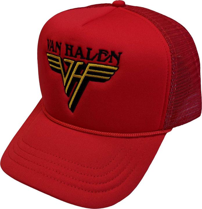 Van Halen Text & Yellow Logo Mesh-Back Cap