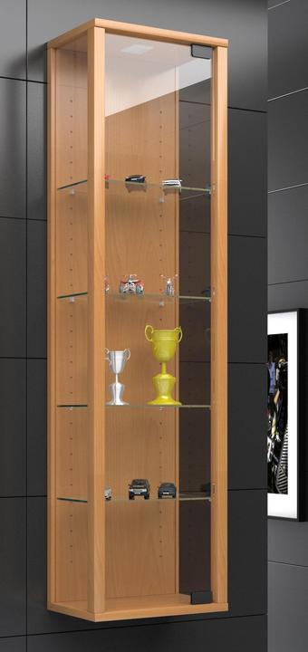 Image du produit VCM Collection vitrine murale bois verre Stando Mini (115 x 33 x 18 cm)