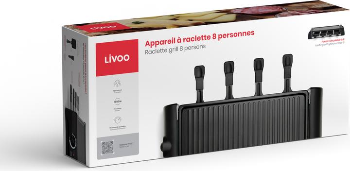 Image du produit Livoo Appareil à raclette 8 personnes