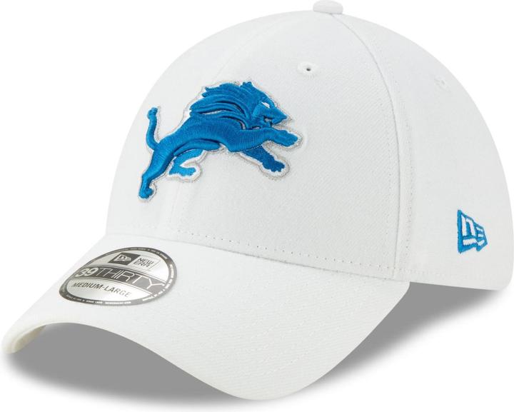 New Era 39Thirty Stretch Cap - NFL Detroit Lions weiss - S/M (S/M)