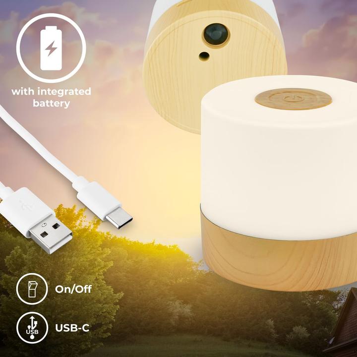 Immagine prodotto B.K.Licht Lampada da tavolo a LED ricaricabile (150 lm)