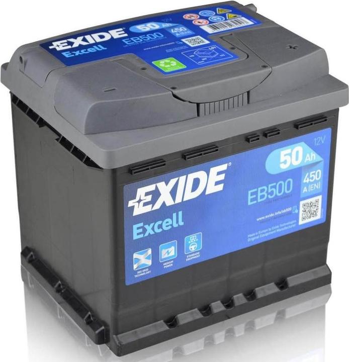 Exide Excell (12 V, 50 Ah, 450 A)