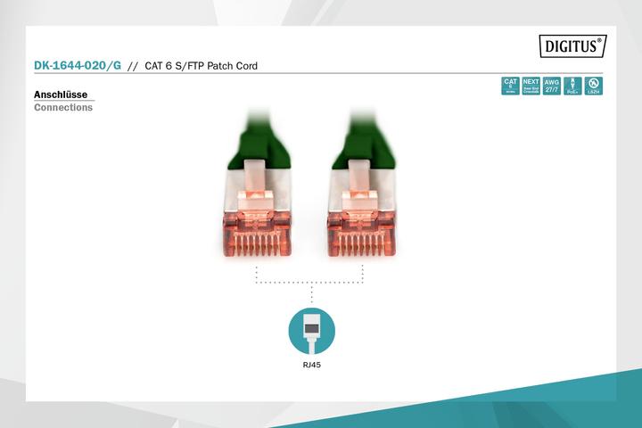 Actual product image Digitus Network cable (S/FTP, CAT6, 2 m)