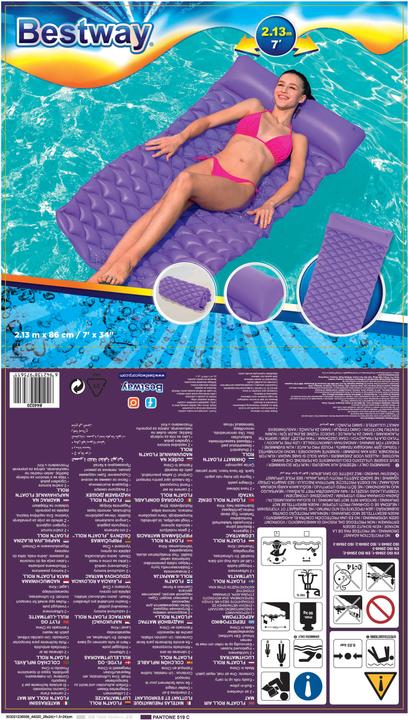 Actual product image Bestway Float'n Roll Air Mat 213x86cm