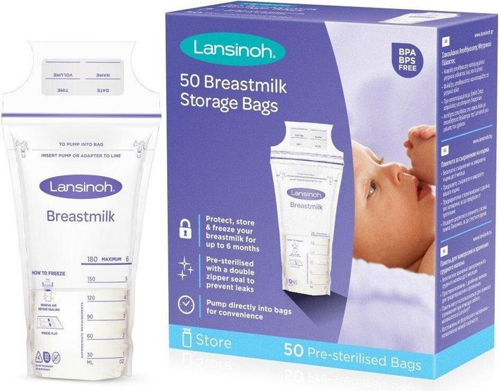 Image du produit Lansinoh Sacs de stockage du lait maternel