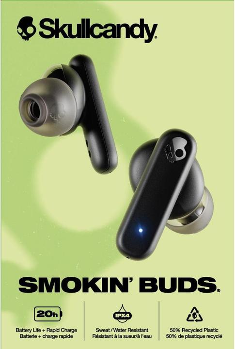 Immagine prodotto Skullcandy Smokin Buds (Nessuna soppressione del rumore, 8 h, Senza fili)