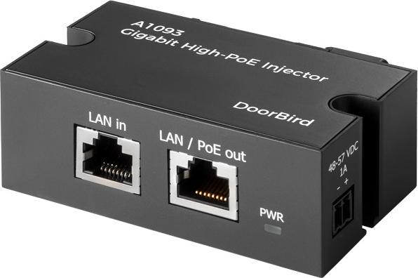 Produktbild Doorbird Gigabit High-PoE-Injector A1093 (802.3at (PoE+), 802.3af (PoE), 35 W)