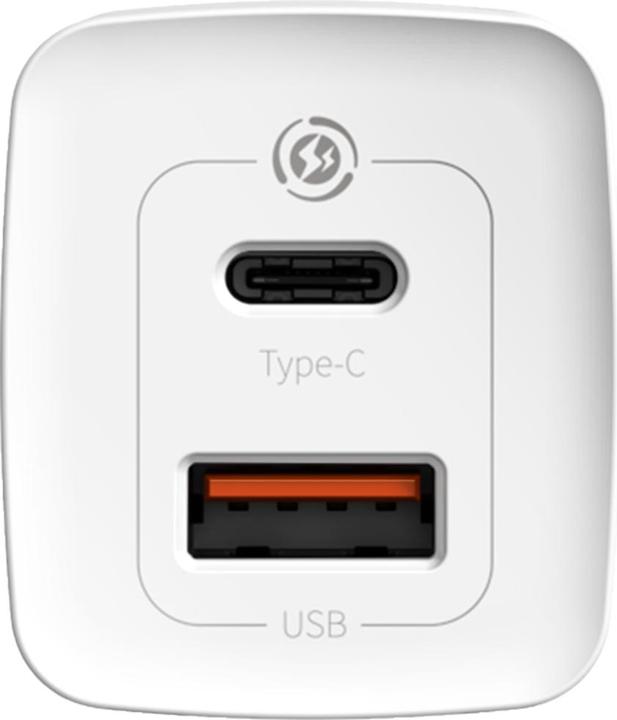 Actual product image Baseus GaN2 Lite Quick ChargerC+U 65W EU White (65 W)