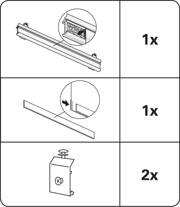 Image du produit Gardinia Porte-panneau avec profil de pondération