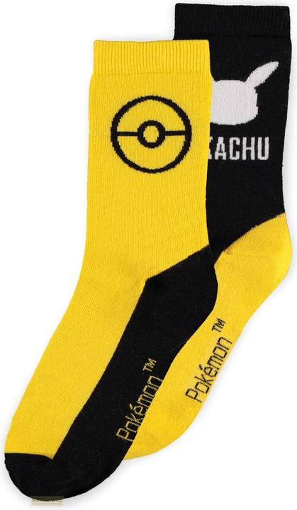 Actual product image Difuzed Pokemon Socks 3-Pack Pikachu 39-42 (pack of 2, 39, 42)