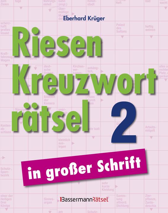 Produktbild Riesen-Kreuzworträtsel in grosser Schrift 2 (Deutsch)