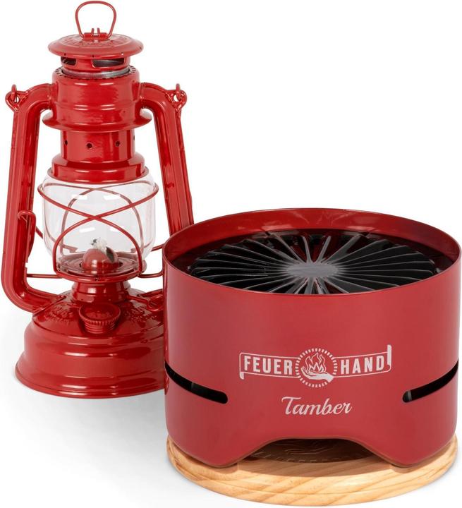 Image du produit Feuerhand Gril de table Tamber, rouge rubis (20 cm)