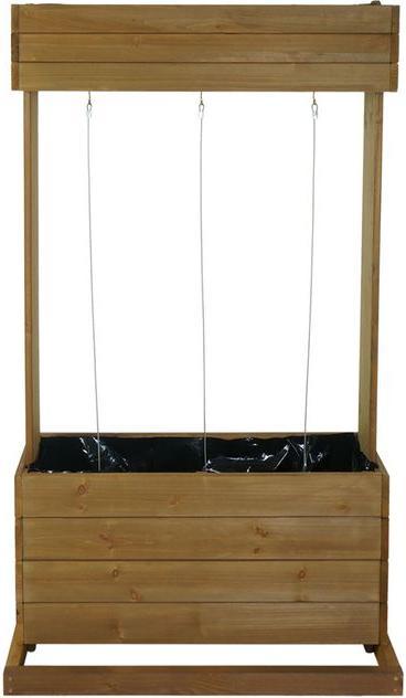 Produktbild Mendler Hochbeet HWC-L72, Pflanzkasten Rankhilfe, 145x85x50cm Outdoor Tanne