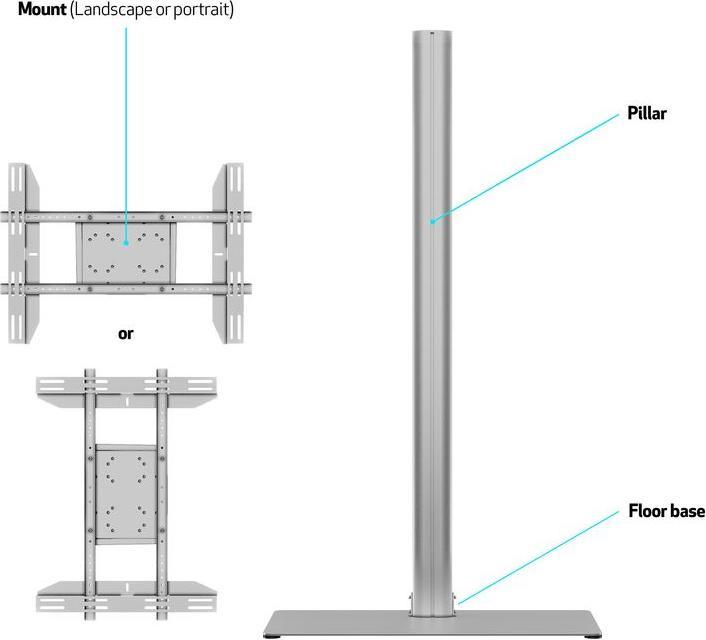 Actual product image Multibrackets M Display Stand 180 Single (AV Support)