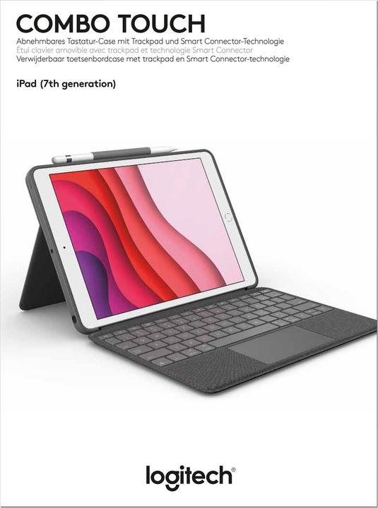 Actual product image Logitech Combo Touch (Eng. Int., iPad 2019 (7th gene), iPad 2020 (8. Gen), iPad 2021 (9th Gen))