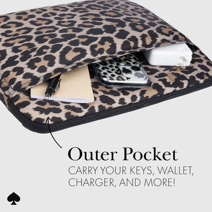 Produktbild Kate Spade Puffer Sleeve - Pokrowiec MacBook Pro 14" / Notebook 14" (Classic Leopard) (14")