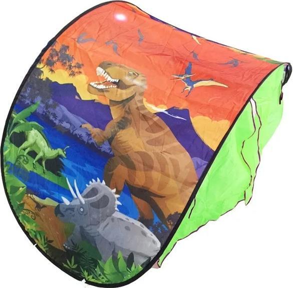 Actual product image JTI Children's tent for bed - dinosaur - 220 x 80 cm