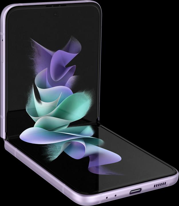 Samsung Galaxy Z Flip3 5G EU (128 GB, Lavender, 6.70", SIM + eSIM, 12 Mpx, 5G)
