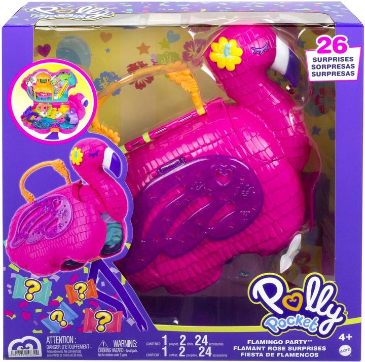 Produktbild Polly Pocket Flamingo-Party Spielset, inkl. 2 Figuren & Zubehör