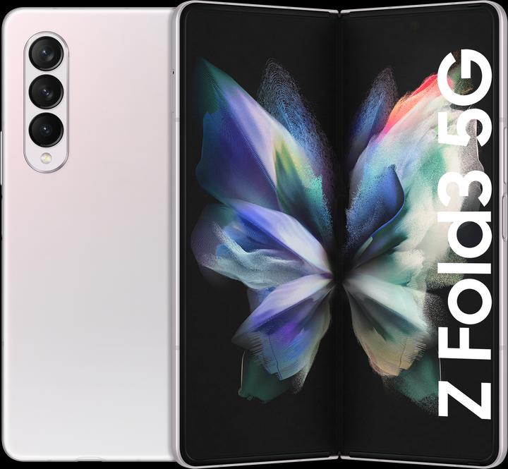 Actual product image Samsung Galaxy Z Fold3 5G EU (256 GB, Phantom silver, 7.60", SIM + eSIM, 12 Mpx, 5G)
