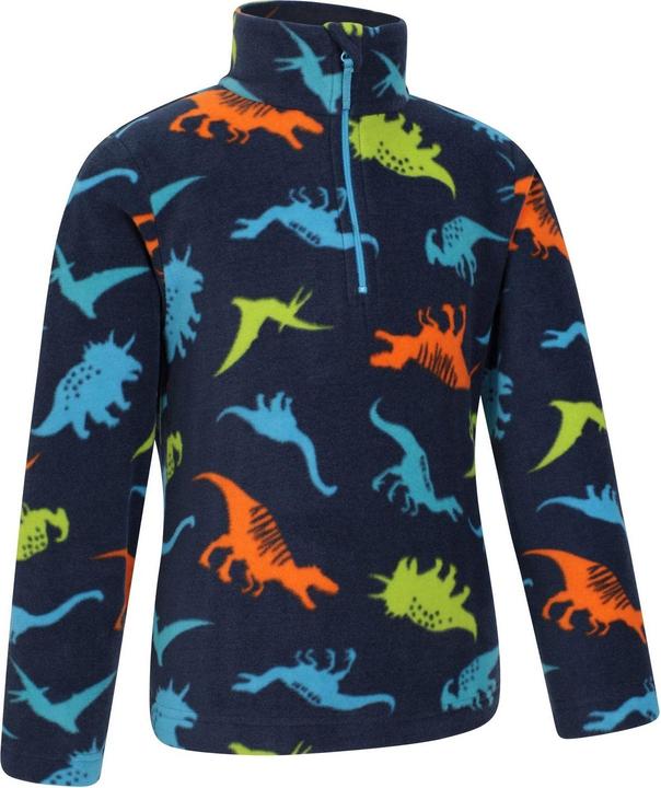 Immagine prodotto Mountain Warehouse Pursuit Felpa in Pile Scheletro di Dinosauro Mezza Cerniera Bambini (158)
