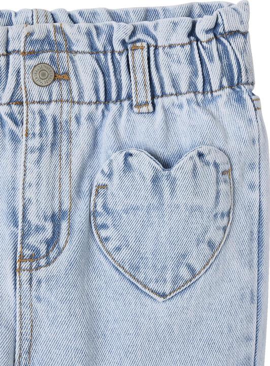 Produktbild Vertbaudet Mädchen Paperbag-Jeans mit Herz-Taschen (98)