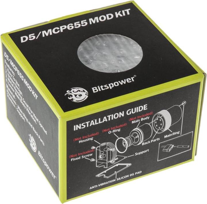 Actual product image Bitspower D5 Mod Kit - white