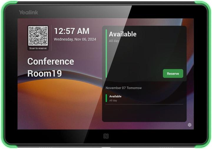 Yealink RoomPanel E2, Black 8" room (1280 x 800 Pixel, 8")