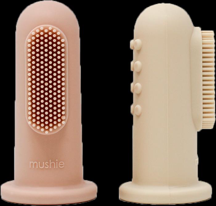 Actual product image Mushie Finger Toothbrush (2 x)