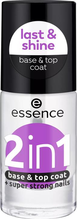 essence Basecoat 2 in 1 Base and Top Coat (Transparent, Base coat)