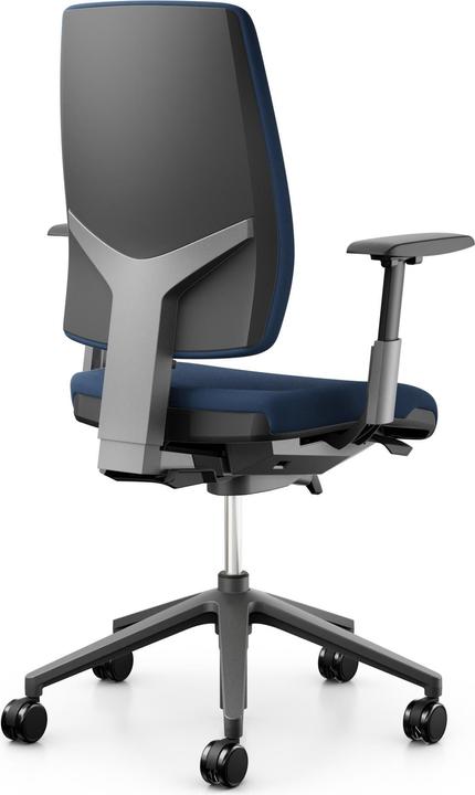Produktbild Giroflex Bürostuhl 68 mit Polsterrücken und Armlehnen, Dunkelblau