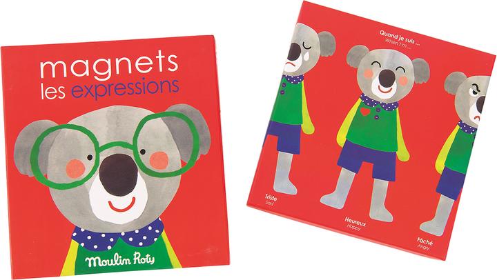 Actual product image Moulin Roty Les Popipop, Magnet Play Emotions (French, English)