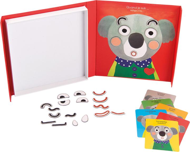 Actual product image Moulin Roty Les Popipop, Magnet Play Emotions (French, English)