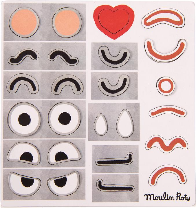 Actual product image Moulin Roty Les Popipop, Magnet Play Emotions (French, English)