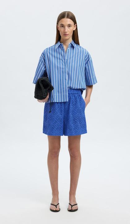 Actual product image Selected Femme Broderie Anglaise Højtaljede shorts (38)
