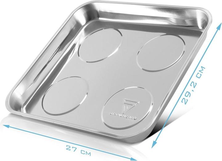 Actual product image Stahlwerk Magnetic tray MS-30 ST set of 3 270 x 292 x 30mm Magnetic disc adhesive tray (3 x)
