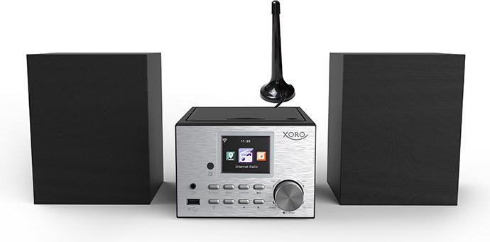Xoro HMT500 pro Micro HiFi systeem CD speler Internet - DAB+ FM radio bluetooth en boxen (1x 20 W)