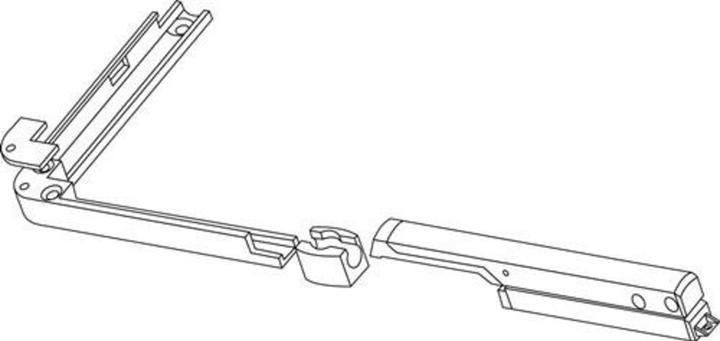 Actual product image Geze Hand lever single suitable for OL 90 N / OL 95 (1 pcs.)