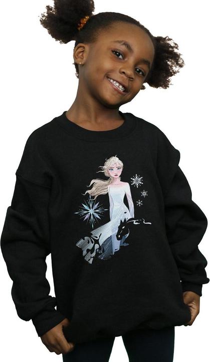 Produktbild Disney Frozen 2 Elsa Nokk Silhouette Sweatshirt Mädchen (152, 158)