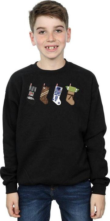 Actual product image Star Wars Boys Christmas Stockings Sweatshirt (116)