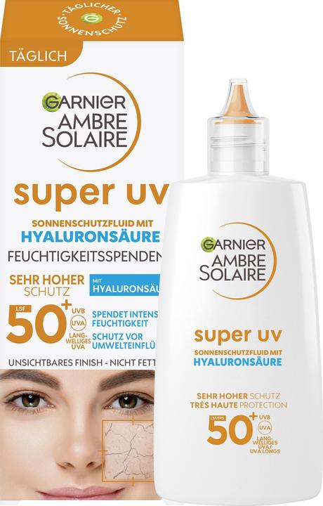 Productafbeelding Garnier Ambre Solaire Sensitive expert+ Anti-Oxidative Super UV (Zonnecrème gezicht, SPF 50+, 40 ml, 150 g)