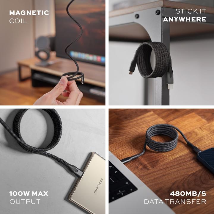 Actual product image Statik MagStack USB C — USB C (1 m, USB 3.2 Gen 1)