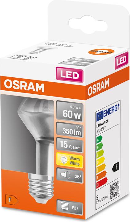 Produktbild Osram Led Star R63 (E27, 4.30 W, 345 lm, 1 x, F)