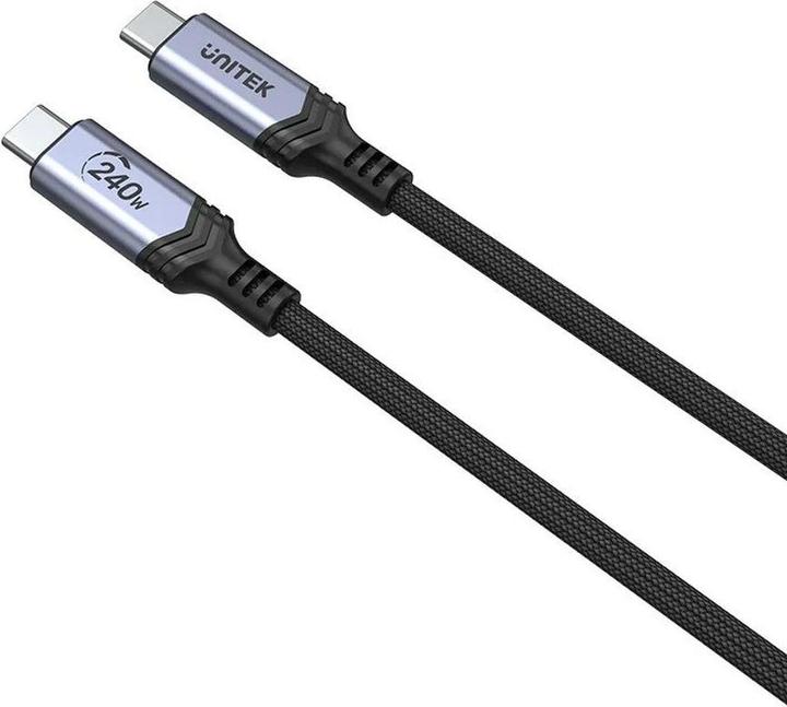 Actual product image Unitek Cable USB USB-C - USB-B 2 m Czarny (C14110GY-2M) (2 m, USB 3.1)