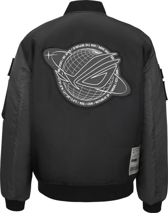 Immagine prodotto ASUS ROG Cosmic Bomber, Bomber, Maschio, Adulto, XL, SML, Nero, Grigio (XL)