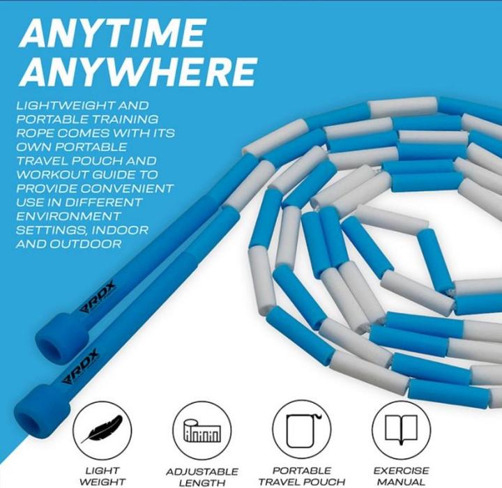 Immagine prodotto Rdx Br Geflochtenes Nylon-Springseil Für Kinder, 3 M, Verhedderungsfrei (304 cm)